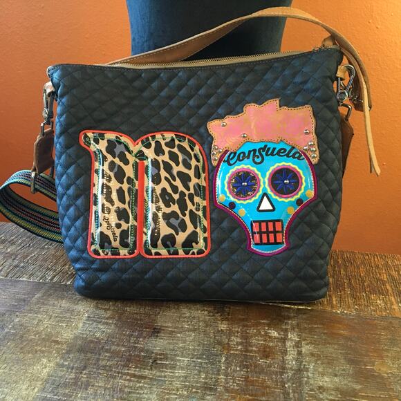 Consuela Si No Hobo Crossbody Tote Rare Discontinued Shoulder Bag Quilted - Picture 5 of 15